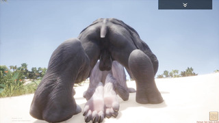 Crazy Life / Rasha Cub Unshaved Damsel getting a Giant Schlong