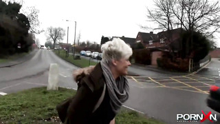 PORNXN - Huge-Chested mature Bree urinating in the public (Bree Branning)