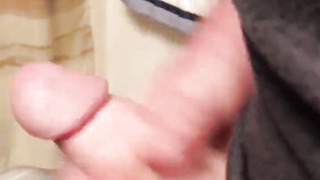 Wanking off in the shower