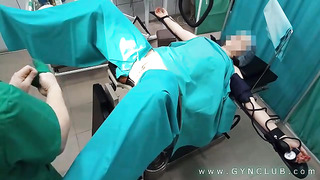Gynecologist having joy with the patient