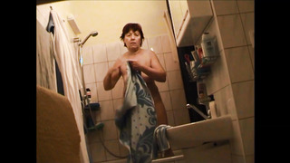 German Grandma Naked In Douche