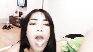 Spunk in my Chinese jaws