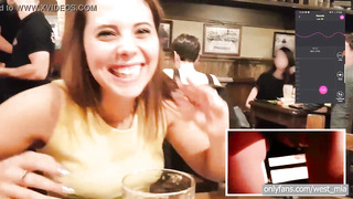 Public climax in a club with the lovense chubby - Western stud & Mia Natalia Flick