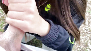 HE MADE ME GAG IN PUBLIC AND CAME ALL OVER MY NIKE HOODIE