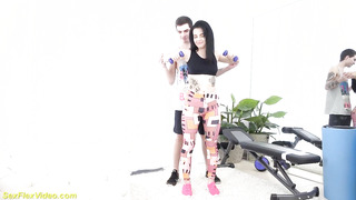 SEXFLEXVIDEO - supple nubile doing split on his stiffy