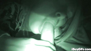 PREMIUMGFS - Riley Evans super-bitch gargles weenie in moving camper