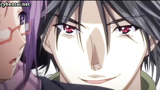 Anime with meaty mammories gets fondled