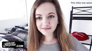 Huge-Chested damsel, Kendall Karson is about to get a coochie rubdown until she begins groaning from elation