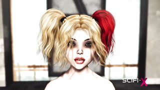 SCIFI-X - Scorching hump in the sci fi lab. A killer damsel gets drilled by an android monster