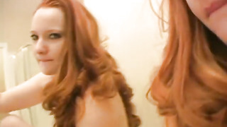 Insane Meaghan Ravages Herself in the Mirror