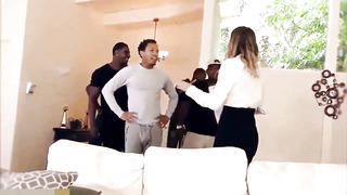 Brooklyn Chase is a smoking steamy, blondie dame with giant hooters who luvs hump with black fellows