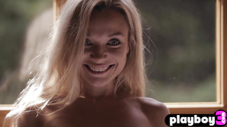 Petite blonde MILF posed in hot clothes