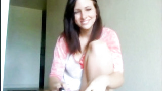 Busty Chick having good time with dildo