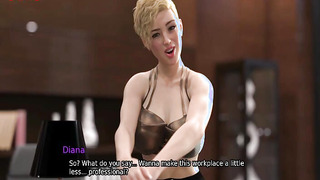 Humungous Jugs Wifey Cheats On Hubby With Manager - 3 DIMENSIONAL Office Lovemaking Game Demo Chapter two