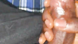 Draped teenager with a ginormous cumload