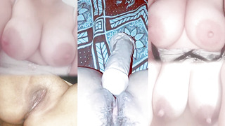 The joy and onanism with my petite spunk-pump with phimosis and the onanism of my teen who ejaculations deliciously in her mouth-watering snatch and funbags - (four)