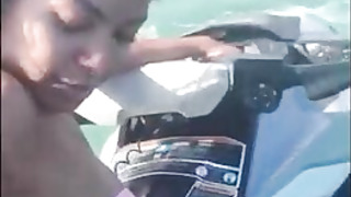 POINT OF VIEW: Ultra-kinky young damsel, left her spouse on the beach and had hump with the tutor on the jet ski with everyone eyeing.