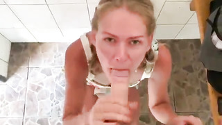 Radekos slinks at the pool, then oral pleasure and jizm in facehole