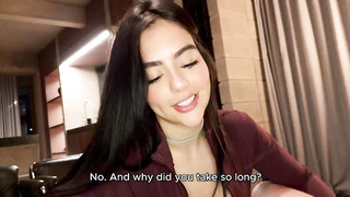 Should I get this messenger to put his XXL manstick in me for a vid? - Iris Rodriguez & Danner Mendez