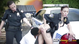 Black dude enjoys fucking a tattooed cop