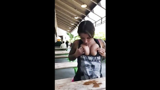 Super-Steamy girl, Felicity Feline luvs hiking and fapping in the nature, every once in a while