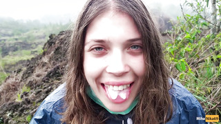 I Wanking off my Guide in the Mountains - Public POINT OF VIEW - Pulsing Jism Jaws