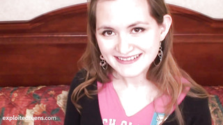 Lil' teenage casted macro shot in first-timer point of view hardcore pin