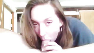 Hot Fiance Cums While Blowing